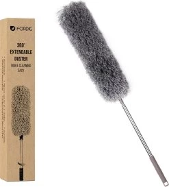 ForDig Telescopische Plumeau Microvezel - Duster Met Telescoopsteel Uitschuifbaar Tot 250 Cm - Wasbaar - 360 Graden Draaibaar