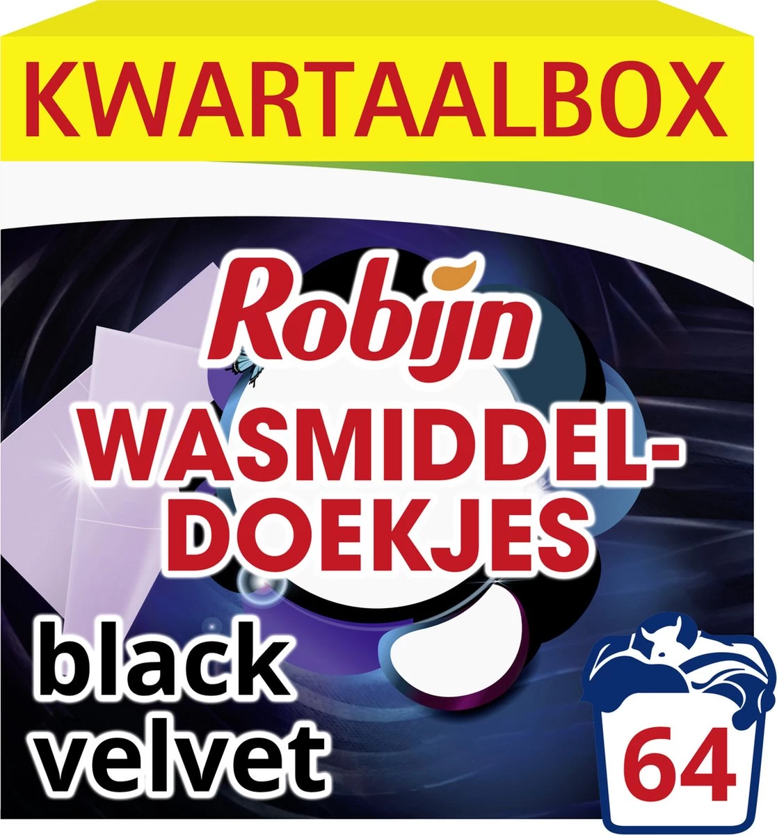 Robijn Classics Black Velvet Wasmiddeldoekjes - 4 X 16 Wasstrips - Voordeelverpakking - Afbeelding 8