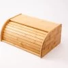 Merkloos Decopatent® Broodtrommel Met Rolluik - Bamboe Houten Brooddoos Met Schuifdeksel - Broodtrommel - Brood Bewaren En Vers Houden