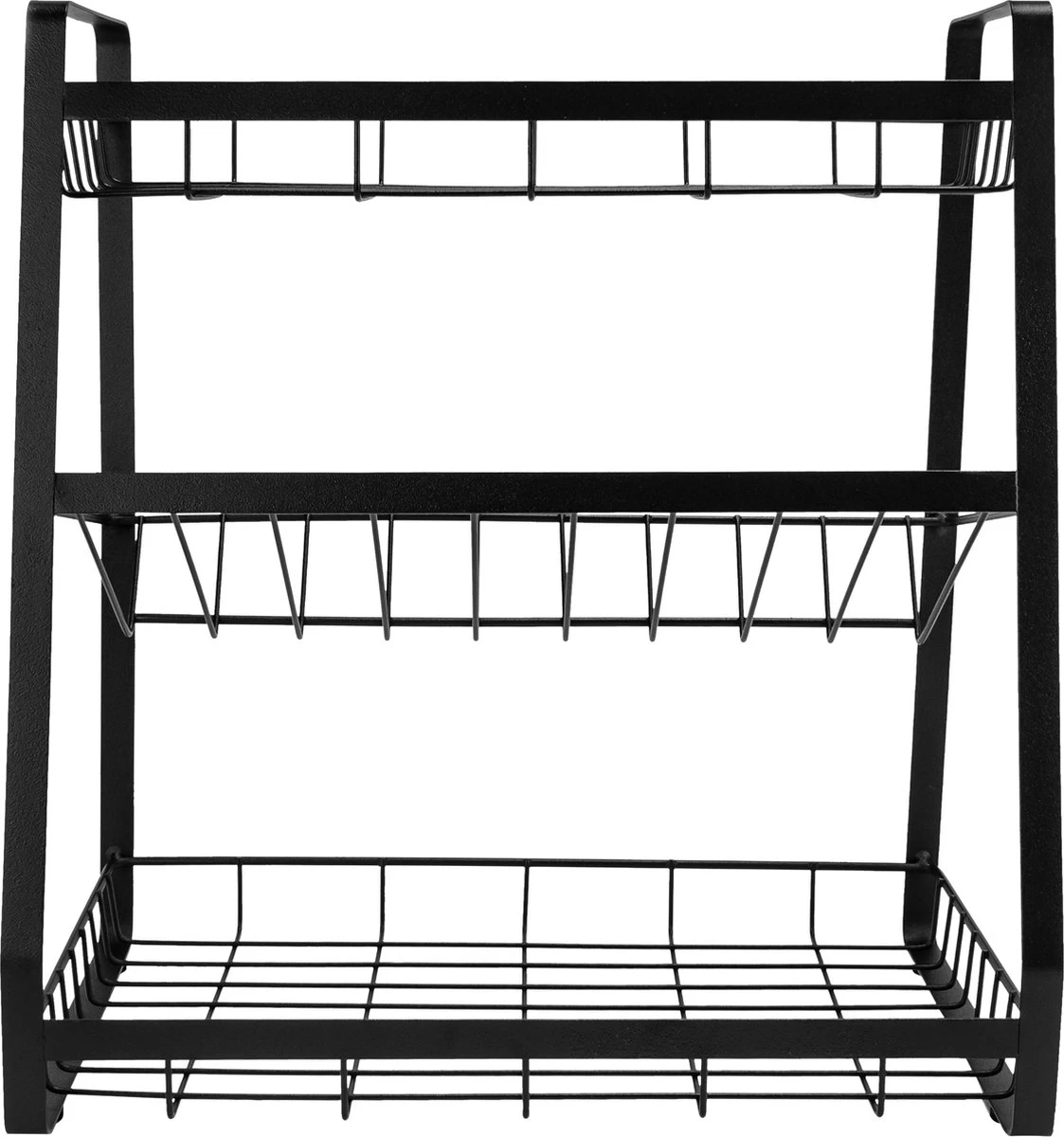 QUVIO Kruidenrek - Keukenrek Staand - Keukenrekje - Keukenrek - Aanrecht Organizer - Metaal - 19 X 35 X 38 Cm - Afbeelding 6