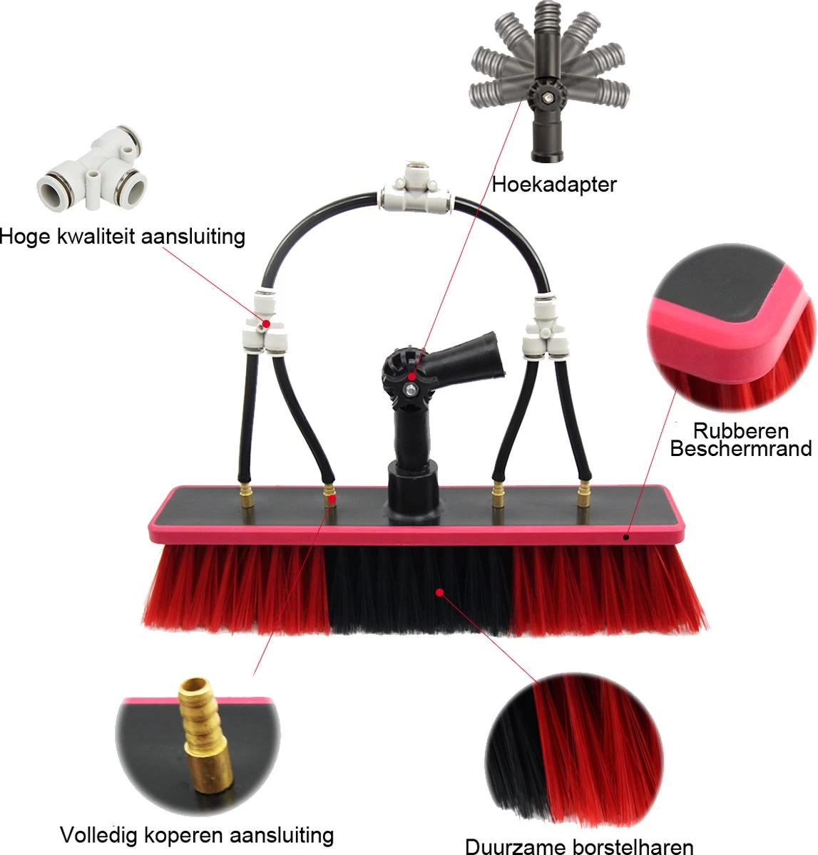 Kibani Telescoop Borstel 9m - Telescoopsteel Ramenwassen - Telescoopsteel Met Borstel - Telescoopsteel - Telescoopsteel Met Waterdoorvoer - Ramenwassen - Raamwisser Met Telescoopsteel - Raamwisser - Telescoopstelen - Afbeelding 13