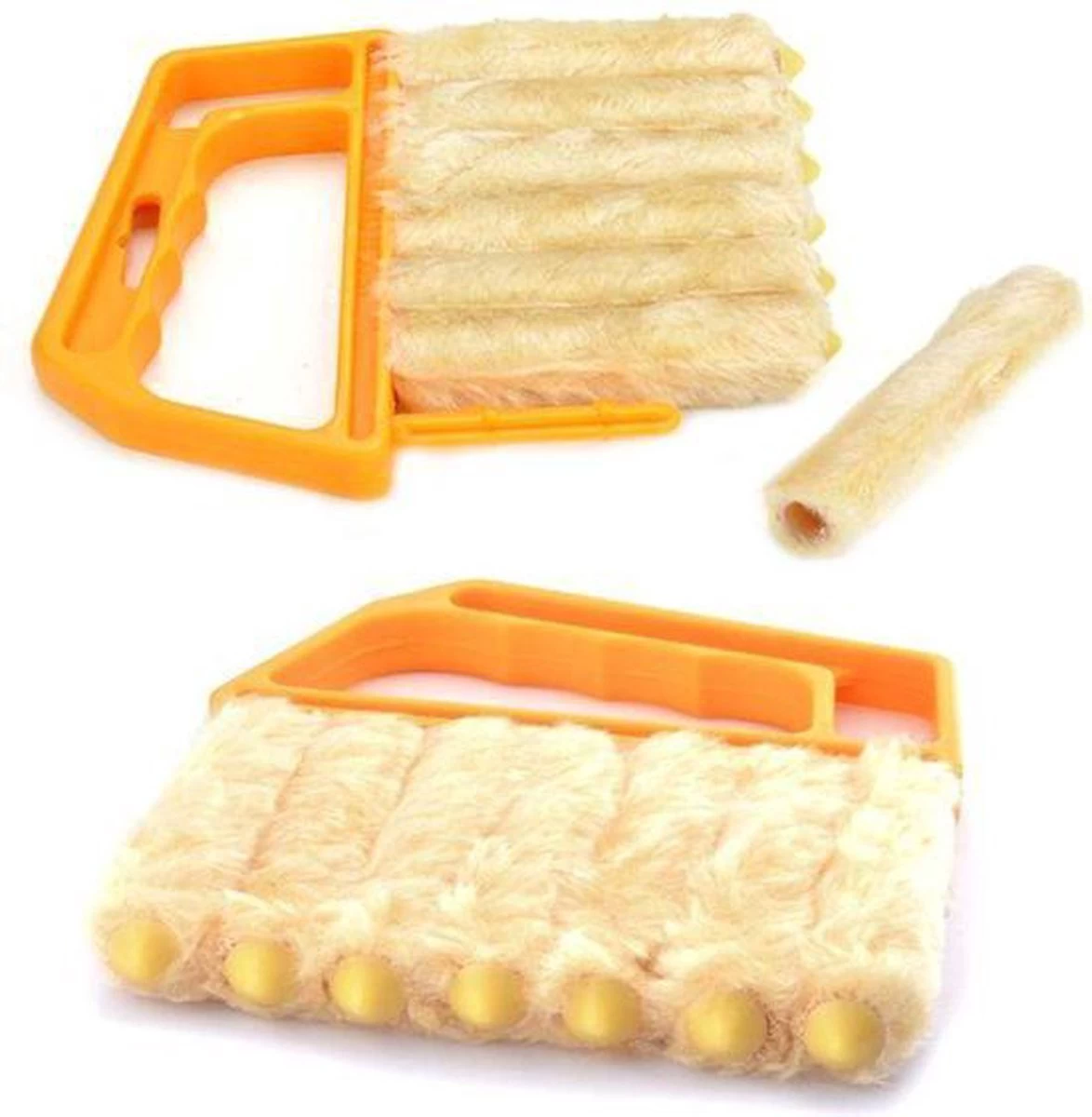 Merkloos 2 Stuks Luxaflex Reiniger - Lamellen Borstel - Stof Verwijderaar - Jaloezie Stoffer - Stofvrij - Afbeelding 3