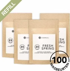 Cosmeau Geurbooster 100 Lentefris Navulling Refill - Geurparels - 100 Wasbeurten - Fris - 250g - Geurkralen Wasparfum Scent Booster
