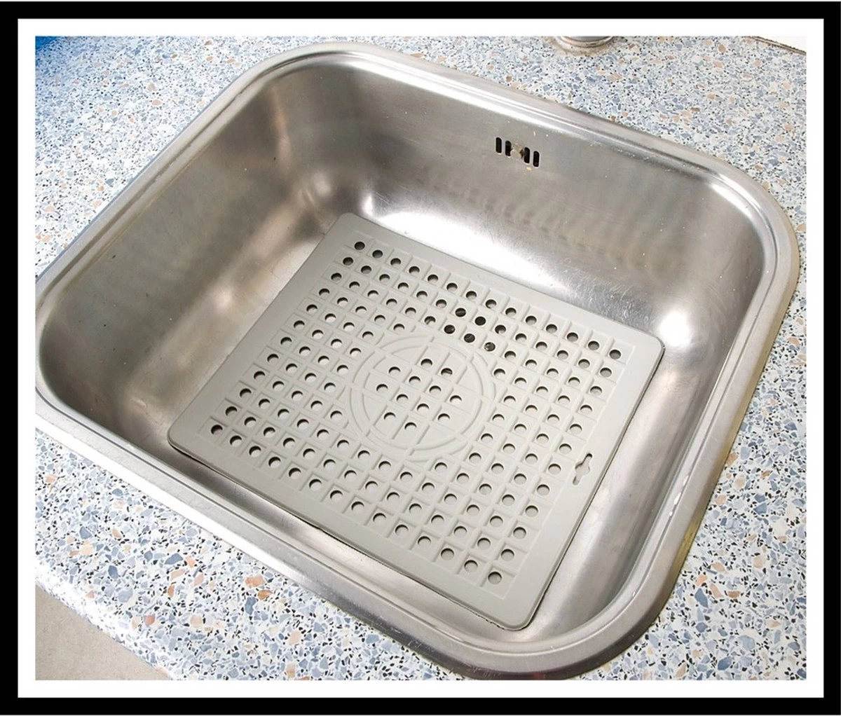 Curver Gootsteenmat Rechthoekig - 26x32x1 Cm - Wit - Afbeelding 2