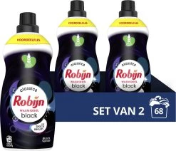 Robijn Klein & Krachtig Classics Black Velvet Vloeibaar Wasmiddel - 2 X 34 Wasbeurten - Voordeelverpakking