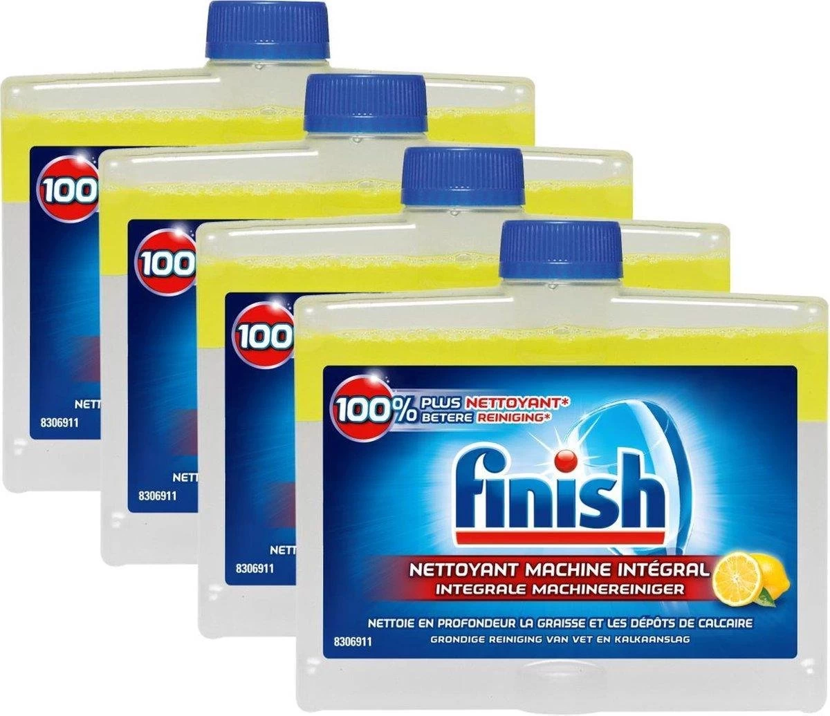 Finish Integrale Machinereiniger Citroen Vaatwasser - 4x 250 ML - Voordeelpak - Afbeelding 8