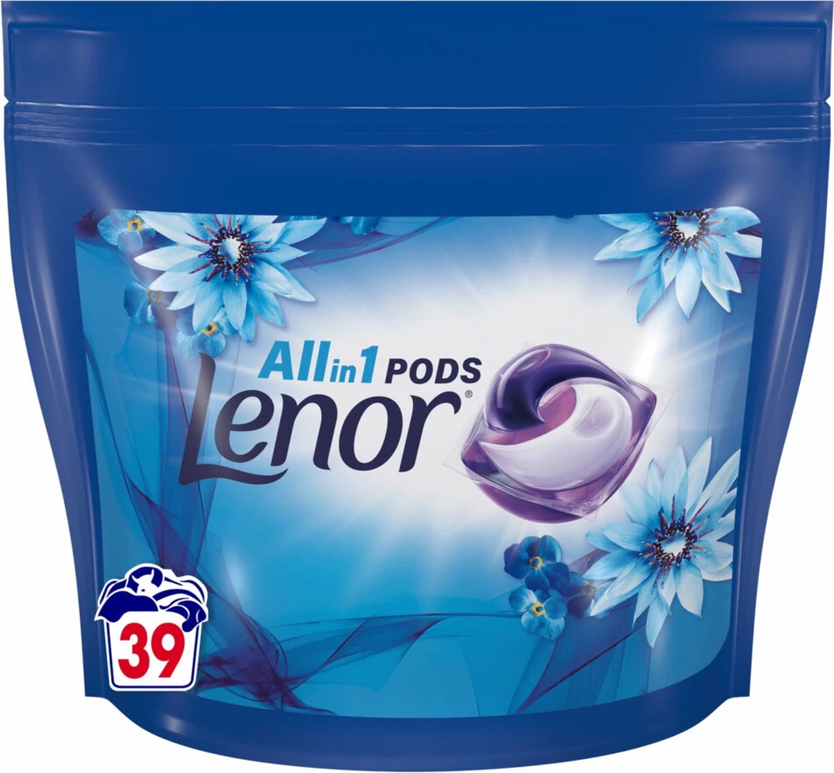 Lenor Wasmiddel All-in-1 Pods Zeebries 39 Stuks - Afbeelding 2