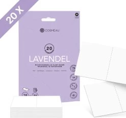 Cosmeau Wasstrips 20 Wasbeurten Lavendel Wasmiddel Wasvellen Wasdoekjes Detergent Sheets Eco Laundry Strips Proefpakket - Plasticvrij Biologisch