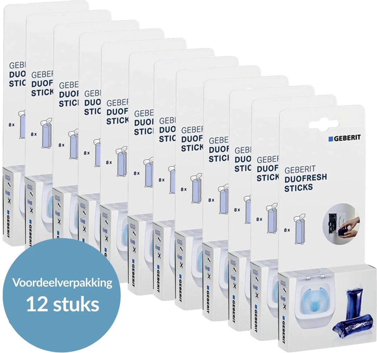 Geberit DuoFresh Sticks - 96 Stuks - Voordeelverpakking - Toilet/WC Blokjes Inbouwreservoir - Afbeelding 9