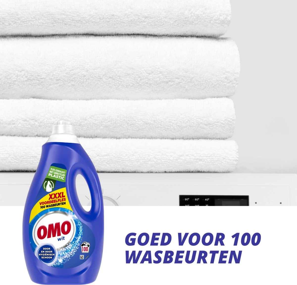Omo Vloeibaar Wasmiddel Wit - 100 Wasbeurten - Grootverpakking - Afbeelding 6