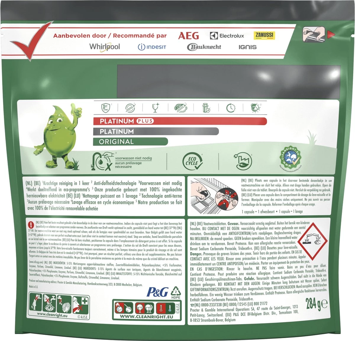 Dreft Original All In One Vaatwastabletten Regular - Voordeelverpakking 5 X 21 Stuks - Afbeelding 3