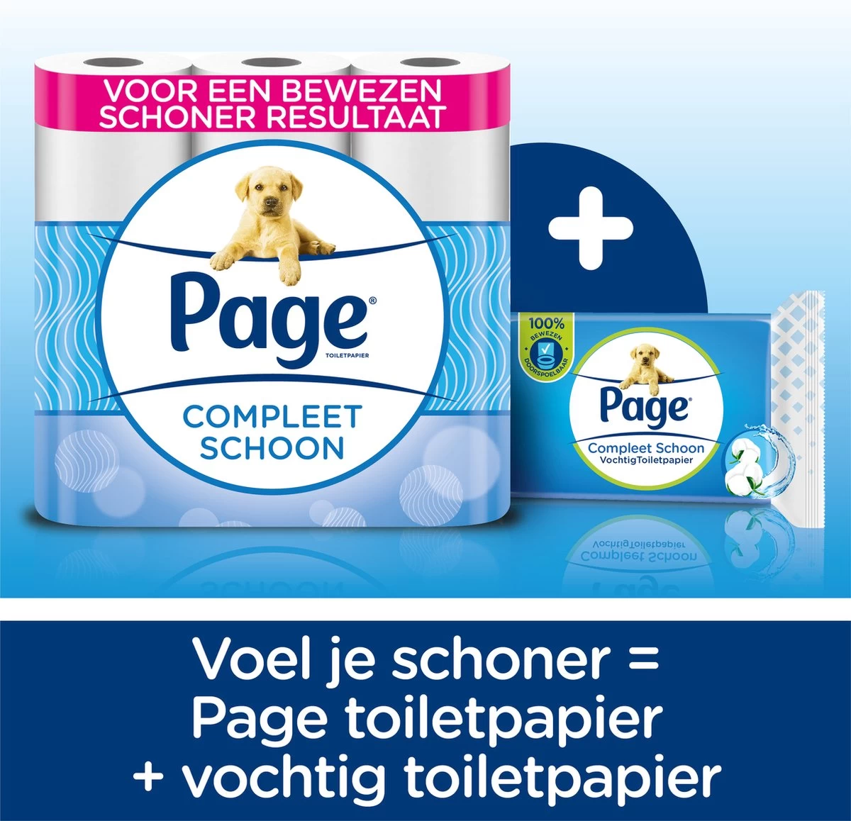 Page Wc Papier - Compleet Schoon Toiletpapier - 16 Rollen - Afbeelding 2
