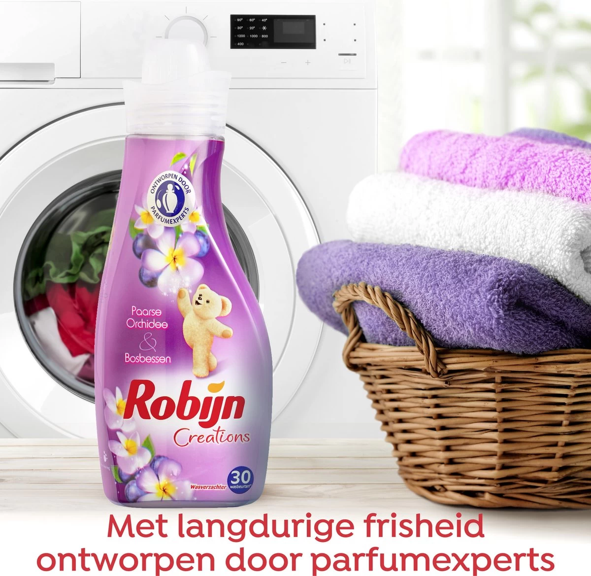 Robijn Creations Paarse Orchidee & Bosbessen Wasverzachter - 8 X 30 Wasbeurten - Voordeelverpakking - Afbeelding 4