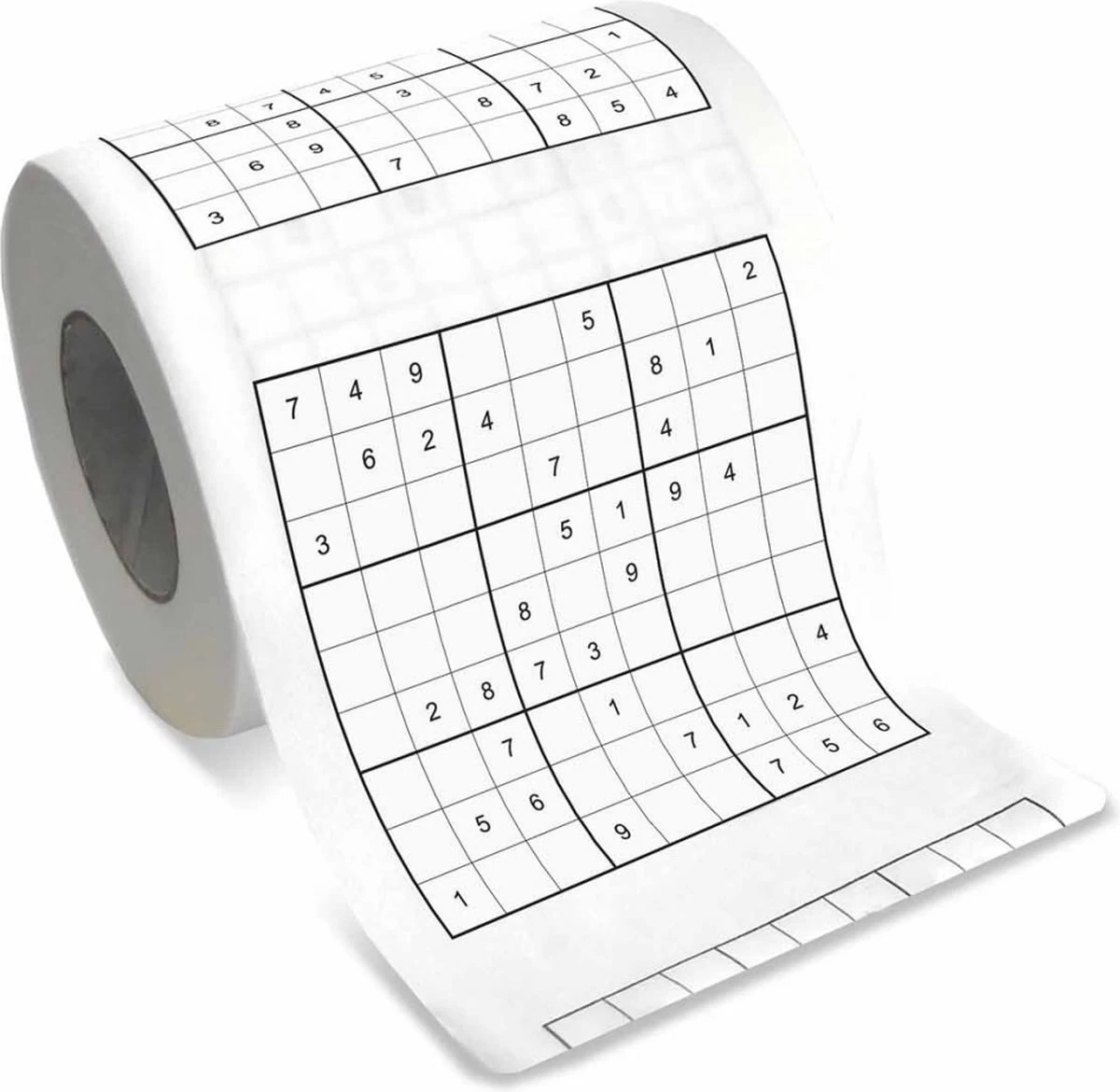 MikaMax Sudoku WC Papier - Sudoku - Iedervel Een Andere Sudoku - Toiletpapier - Puzzels - Puzzel