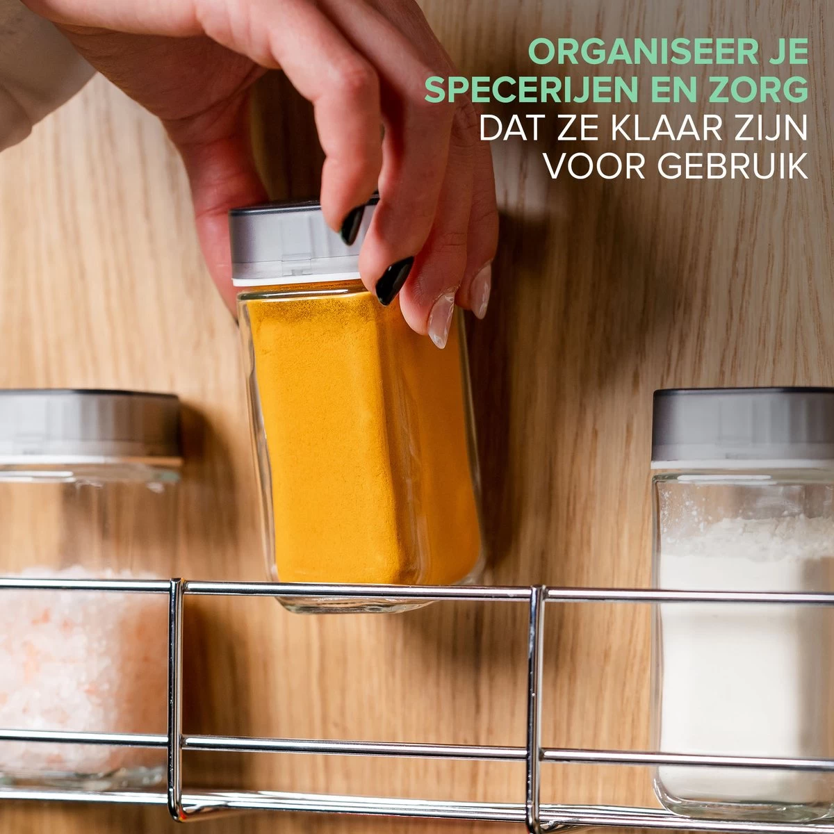 Merkloos Coninx Kruidenrek KR3000 - Ophangbaar - 32 Kruidenpotjes - 4 Laags - Afbeelding 9