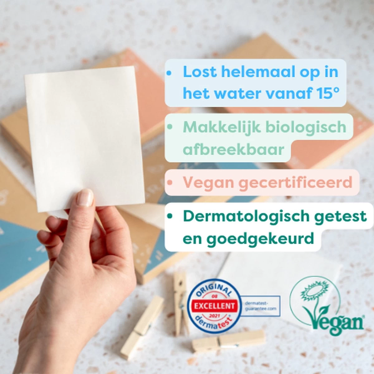 Brauzz - Wasstrips - 32 Wasbeurten - Geurloos - Afbeelding 4