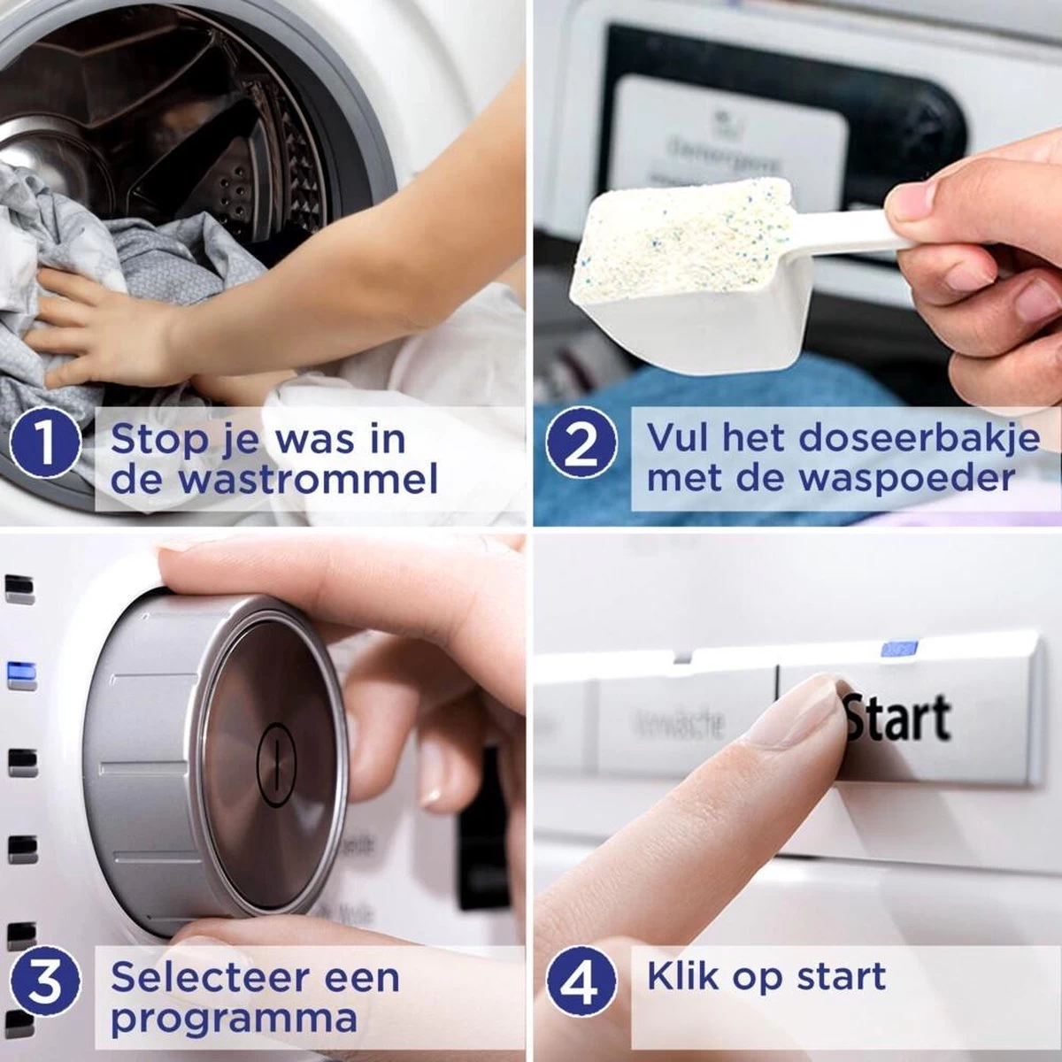 Color Reus Waspoeder Wasmiddel - Witte Reus - Voordeelverpakking - 65 Wasbeurten - Afbeelding 4