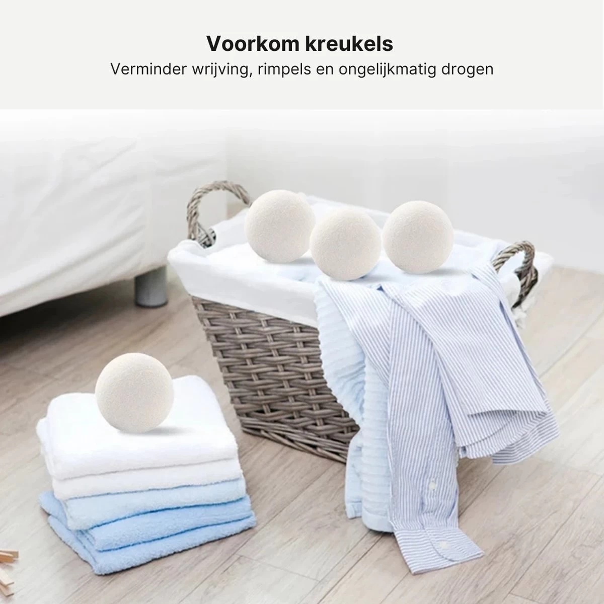 Wollen Drogerballen - Duurzaam & Milieuvriendelijk - Wasbol - Verkort Droogtijd - Droogballen - Hypoallergeen En Chemicaliënvrij - Bespaar Op Energierekening - Wasdroger Ballen - Wasbollen - Afbeelding 3
