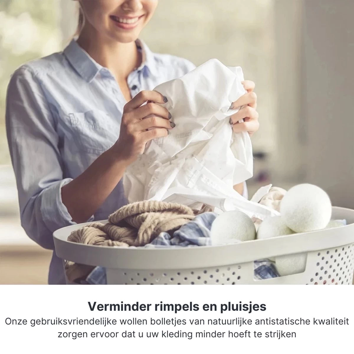 Wollen Drogerballen - Duurzaam & Milieuvriendelijk - Wasbol - Verkort Droogtijd - Droogballen - Hypoallergeen En Chemicaliënvrij - Bespaar Op Energierekening - Wasdroger Ballen - Wasbollen - Afbeelding 5