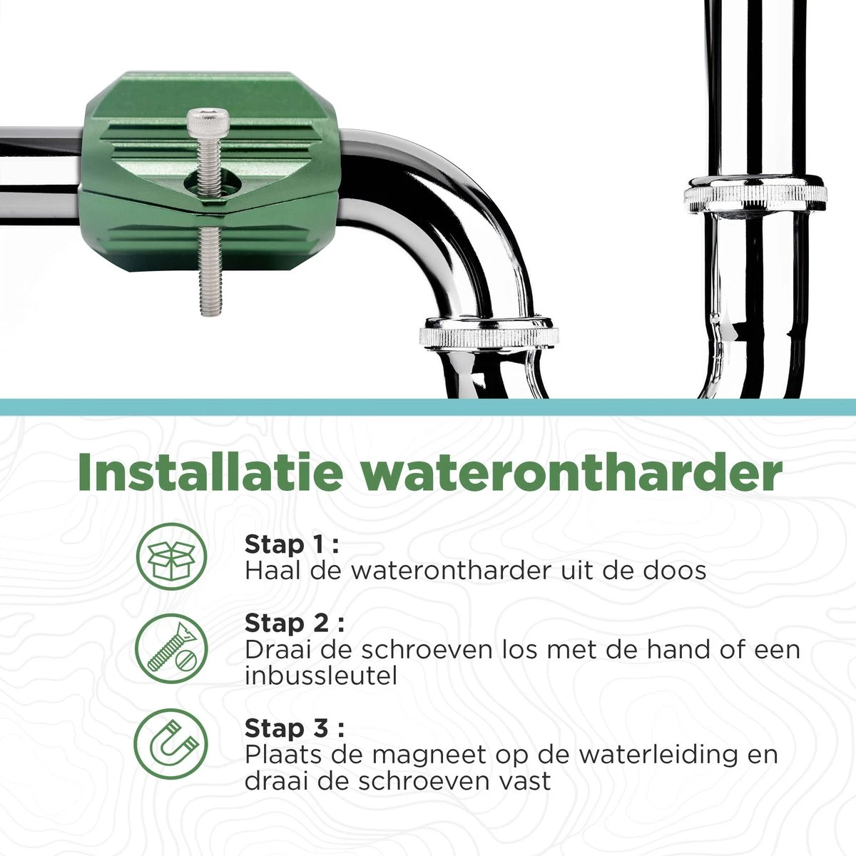Huima Magnetische Waterontharder – Waterontkalker – Waterontharder Magneet – Ontkalker – Antikalk Magneet – Waterverzachter - Waterontharder Waterleiding – Kalk – Antikalk - Afbeelding 4
