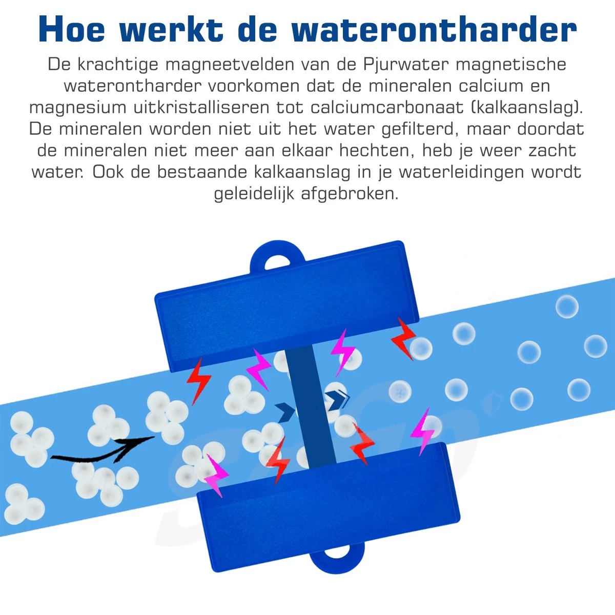 PjurWater Professionele Waterontharder Magnetisch Waterverzachter Magneet Waterontkalker Water Filter - Afbeelding 8