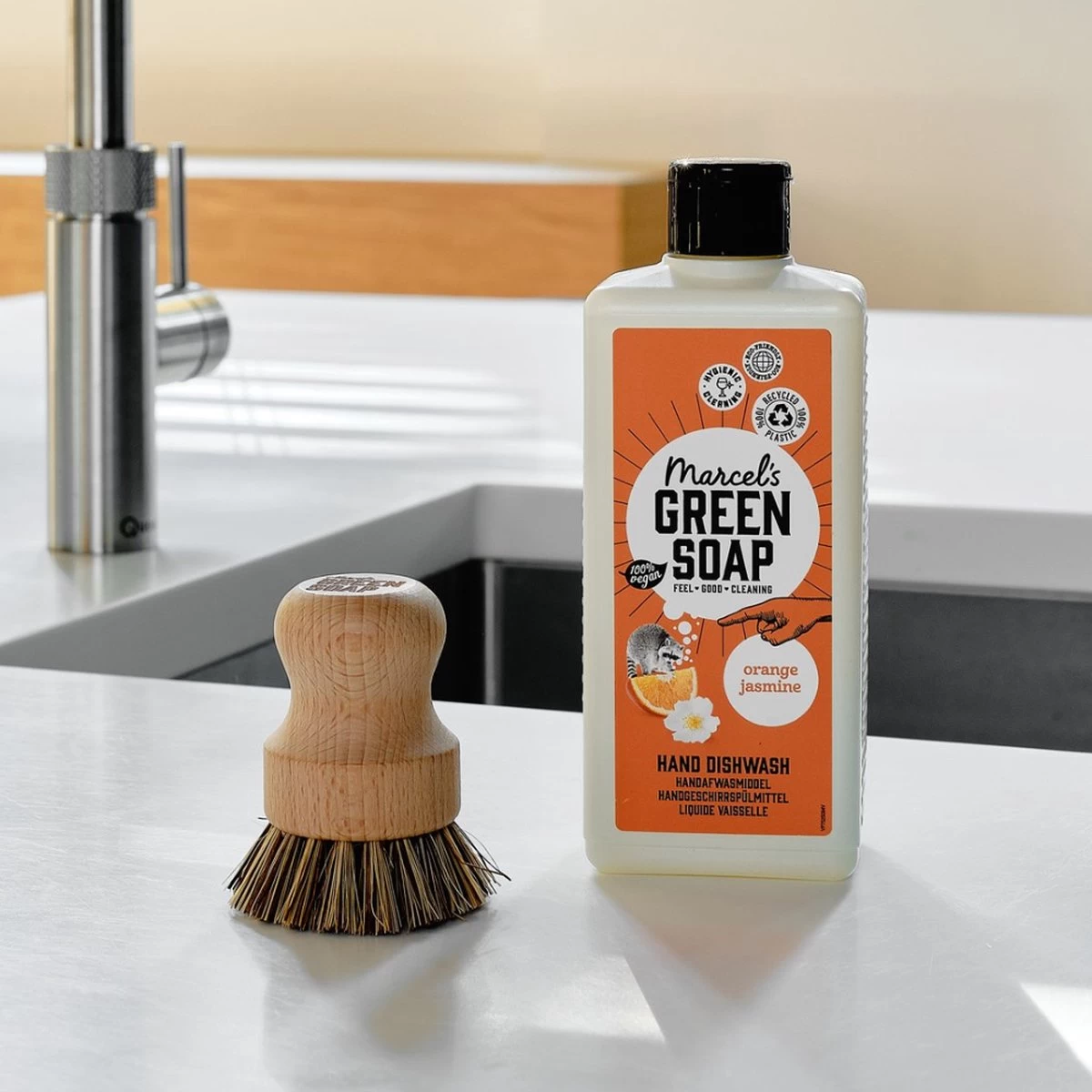 Marcel's Green Soap Afwasmiddel Sinaasappel & Jasmijn - 500 Ml - Afbeelding 4