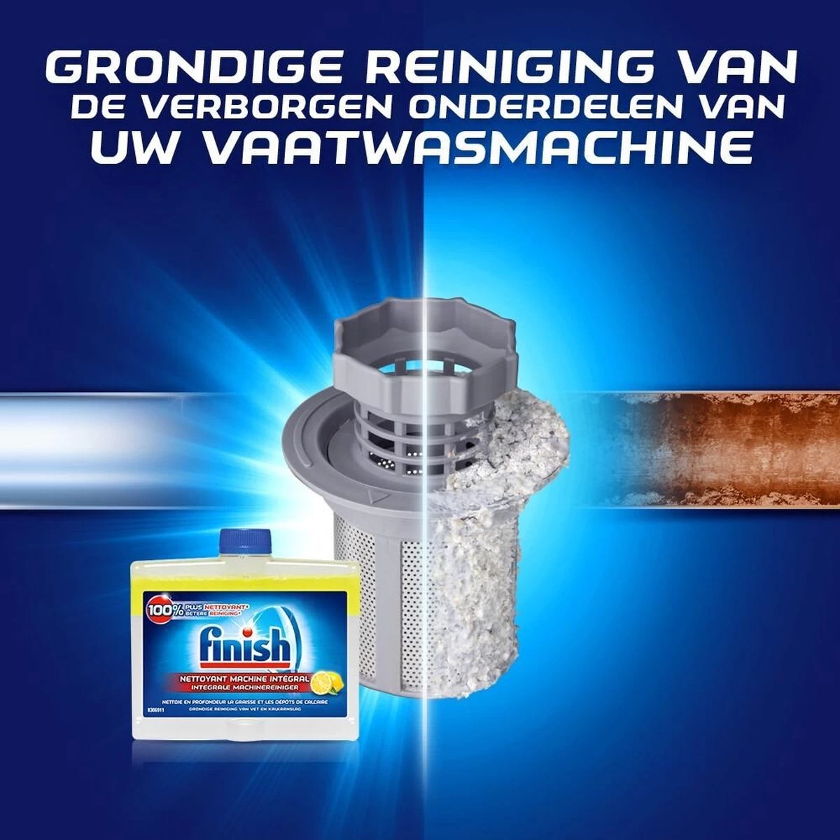 Finish Integrale Machinereiniger Citroen Vaatwasser - 4x 250 ML - Voordeelpak - Afbeelding 2