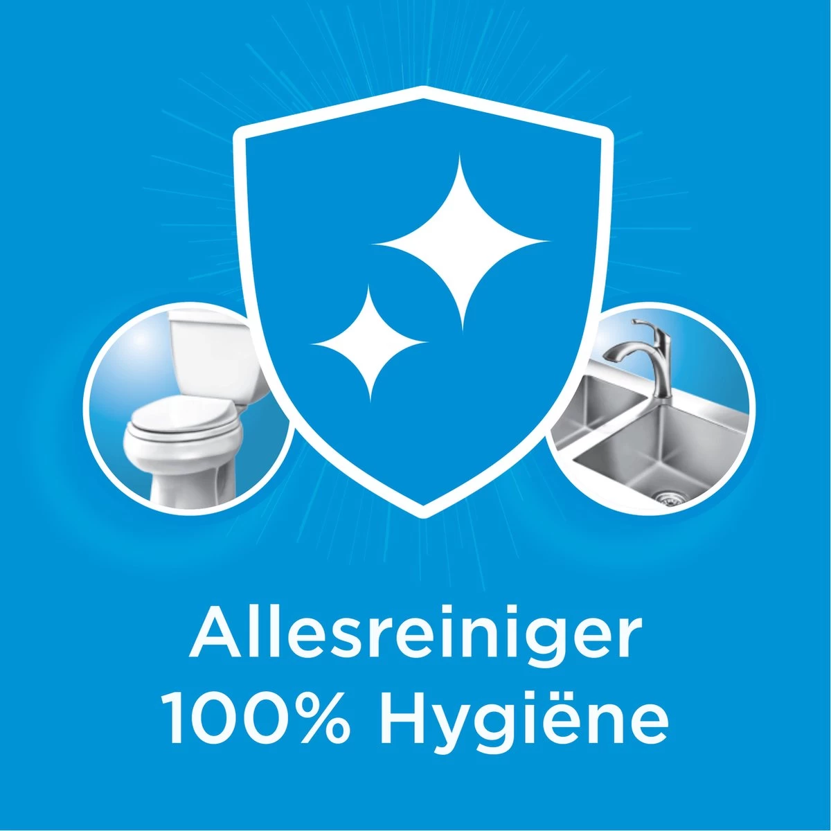 Ajax® Ajax Allesreiniger 100% Hygiene 6 X 1L - Voordeelverpakking - Afbeelding 3