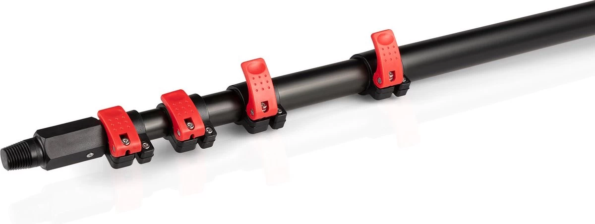 Umuzi Cleaning Telescopische Waterborstel - Uitschuifbare Schrobborstel Voor Ramen, Gevel En Huis - 1,3 Tot 4,6 Meter - Reiniger Met 4 Uitschuifbare Delen - Zeepdispenser Met Doseerknop - Afbeelding 7