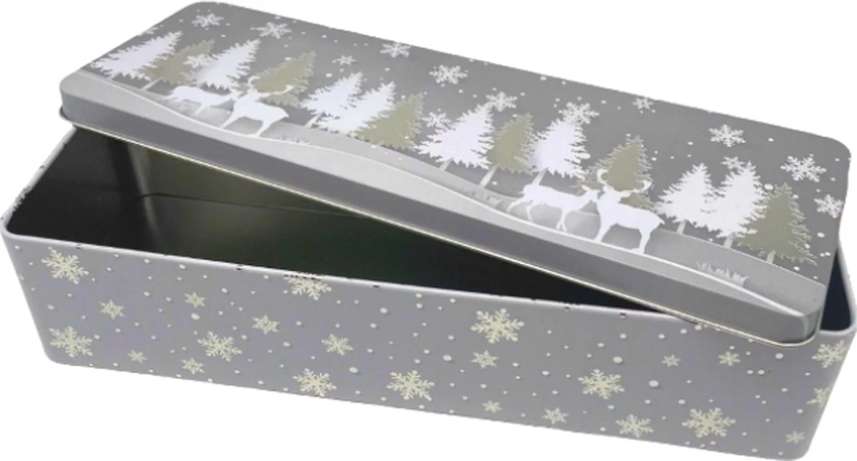 Merkloos Ontbijtkoek Bewaardoos - Bewaardoos Voor Ontbijtkoek En Cake - Kerstdecoratie - Kerst - Afbeelding 2