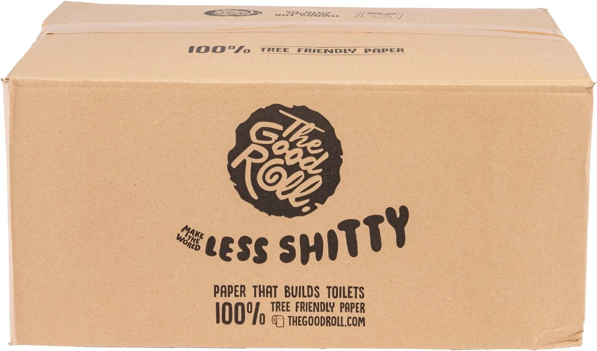 THE GOOD ROLL WC Papier - 24 Stuks - 250vel 3-laags - The Cheerful Choice- Duurzaam -100% Gerecycled - Afbeelding 3