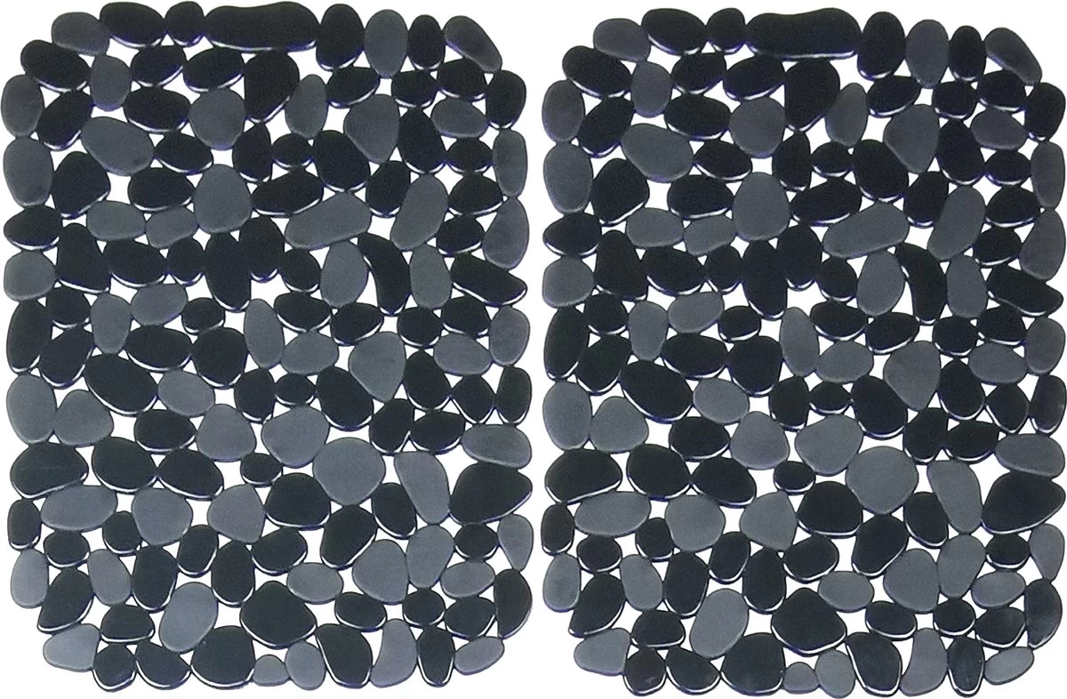 Merkloos Papillon - Gootsteenmat - 40x30 Cm - Kiezels Zwart - Afbeelding 4