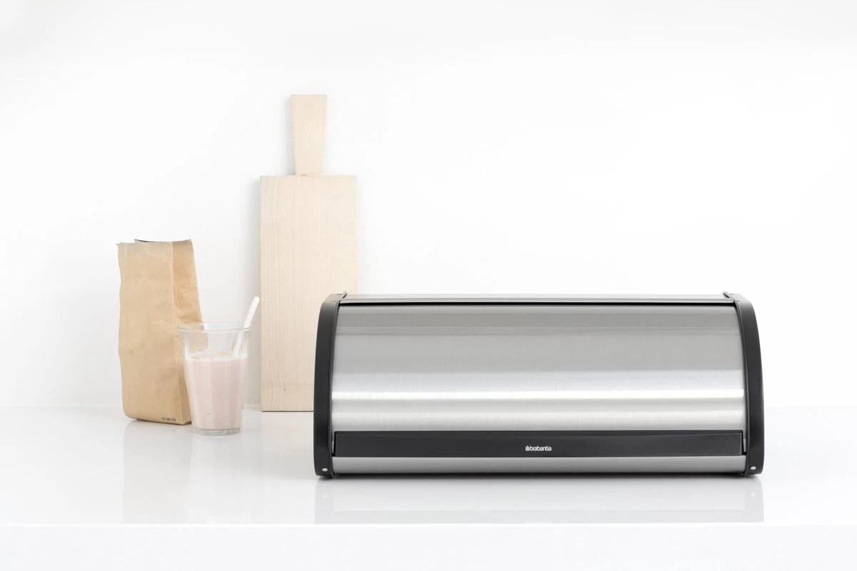 Brabantia Broodtrommel - Met Schuifdeksel - Matt Steel Fingerprint Proof - Afbeelding 10