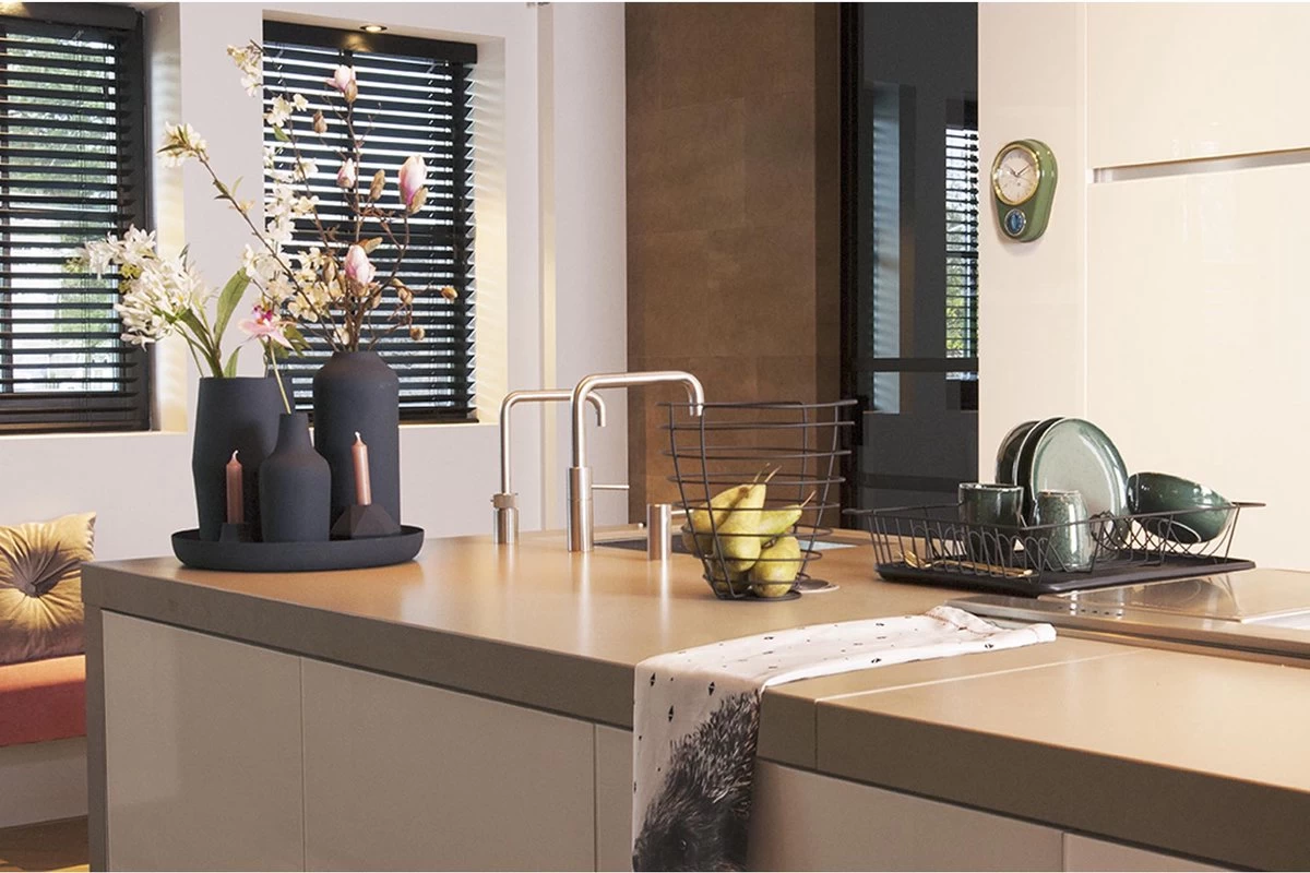 Present Time Afdruiprek - Linea Zwart Met Mat Zwarte Tray - 49x32x9,5cm - Afbeelding 4