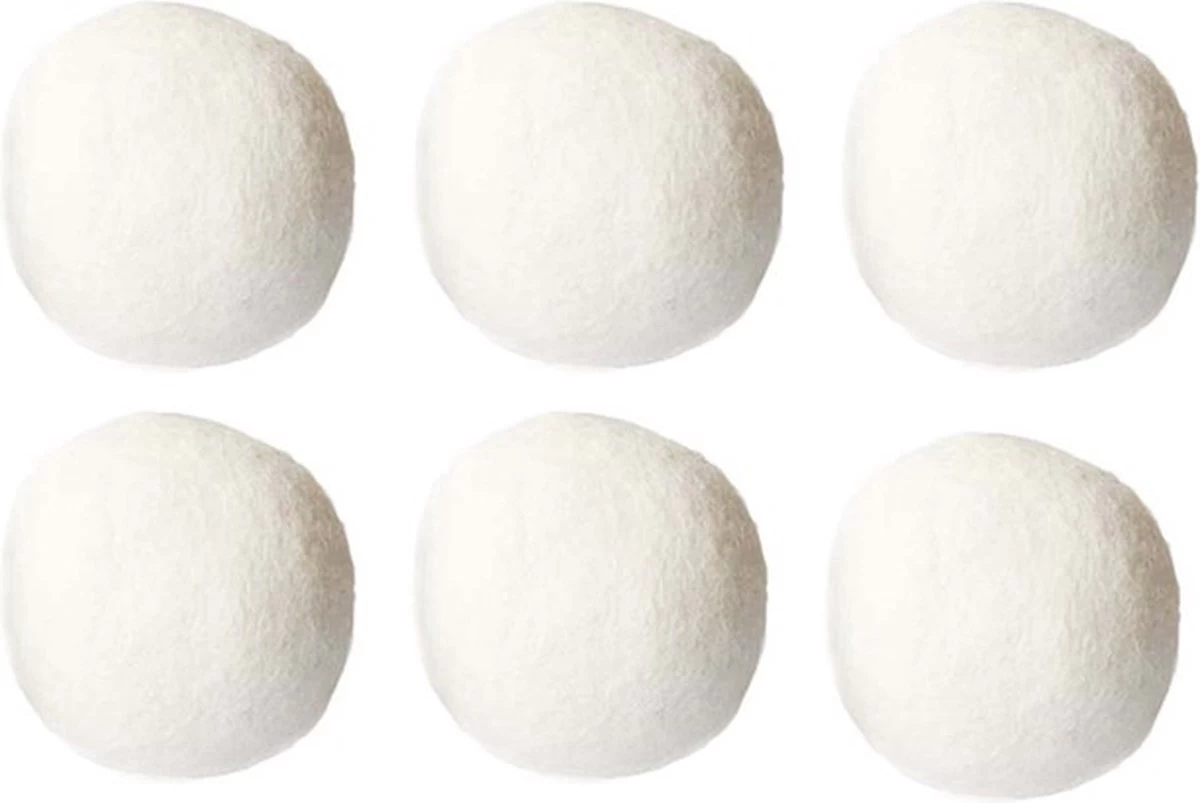 Drogerballen - Droogballen 6 Stuks XL - Herbruikbare Wasdrogerballen - Duurzaam - Energiebesparend - Afbeelding 5