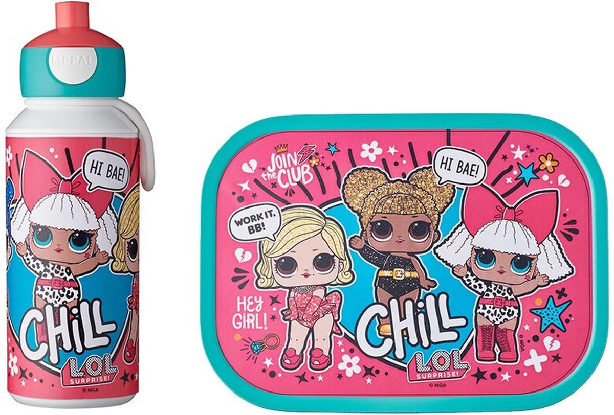 Mepal – Lunchset Campus (pu + Lb) – Pop-up Drinkfles En Broodtrommel Voor Kinderen – LOL Suprise – Bento Box – Lekvrij - Afbeelding 7