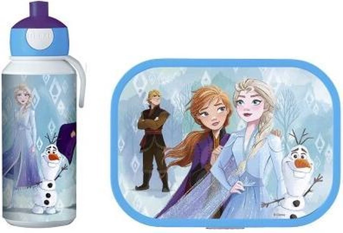 Mepal – Lunchset Campus (pu + Lb) – Pop-up Drinkfles En Broodtrommel Voor Kinderen – Frozen II – Bento Box – Lekvrij - Afbeelding 4