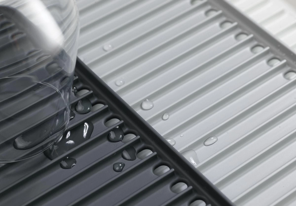 Joseph Joseph - Tier - Afdruipmat - Uitschuifbaar - Grijs - Afbeelding 2