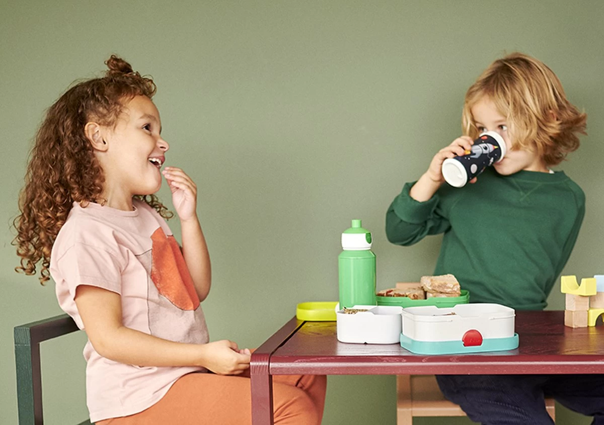 Mepal – Lunchset Campus (pu + Lb) – Pop-up Drinkfles En Broodtrommel Voor Kinderen – Jungle – Bento Box – Lekvrij - Afbeelding 5