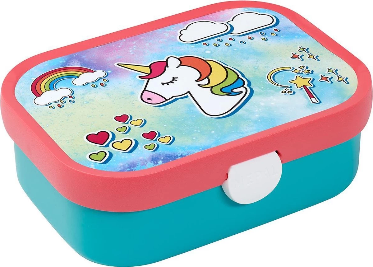 Mepal – Lunchset Campus (pu + Lb) – Pop-up Drinkfles En Broodtrommel Voor Kinderen – Unicorn – Bento Box – Lekvrij - Afbeelding 2