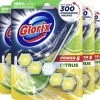 Glorix Power 5 Toiletblokken - Citroen - 9 Stuks - Voordeelverpakking