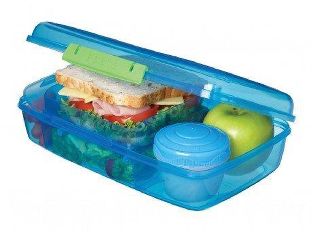 Sistema Bento Box 1.76L Met Boterhamlade - Doorzichtig/Paars - Afbeelding 4