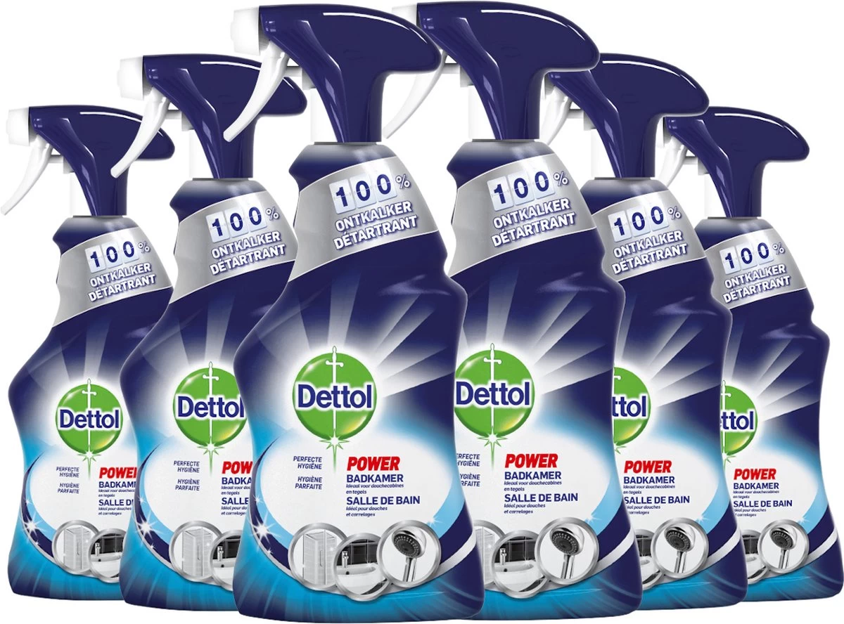 Dettol - Perfecte Hygiëne - Badkamerreiniger - Allesreiniger Spray - 6 X 500 Ml - Grootverpakking - Afbeelding 2