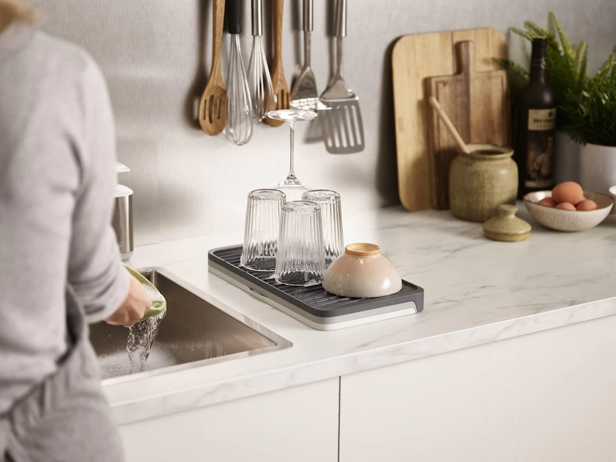 Joseph Joseph - Tier - Afdruipmat - Uitschuifbaar - Grijs - Afbeelding 10