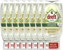Dreft Natuurlijke Geur - Afwasmiddel - Bergamot & Gember - Ondersteboven Fles - Voordeelverpakking 8 X 370 Ml
