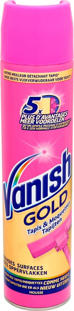 Vanish Gold Mousse Voor Tapijt Vlekkenverwijderaar - 600 Ml