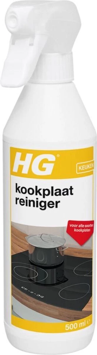 HG Kookplaatreiniger - 500ml - Streeploos Vetvrij - Dagelijks Gebruik - Geschikt Voor Alle Kookplaten - Afbeelding 4