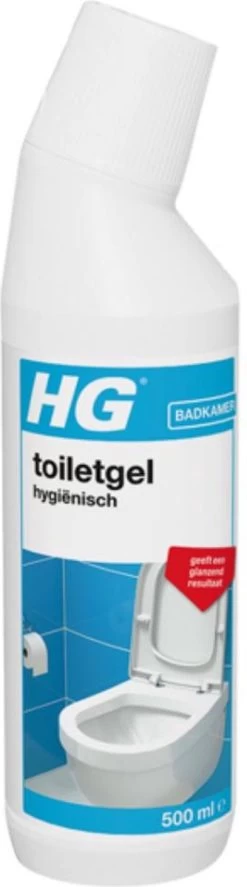 HG Toiletgel Hygiënisch - 500 Ml - Glanzend Resultaat - Krachtige Reiniger En Ontkalker