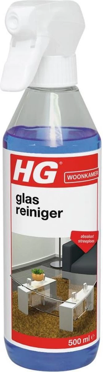 HG Glasreiniger - 500ml - 100% Streeploze Glans - Snel Droog - Afbeelding 6