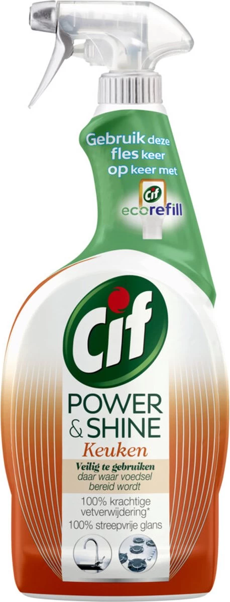 Cif CleanBoost Power & Shine Keuken Spray - 6 X 750 Ml - Voordeelverpakking - Afbeelding 9